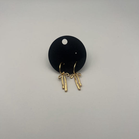 Gold Bow Earrings