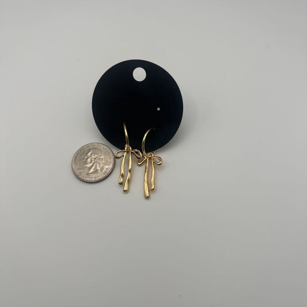 Gold Bow Earrings
