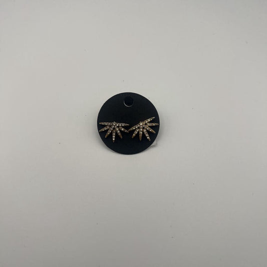 Gold/ Rhinstone Stud Earrings