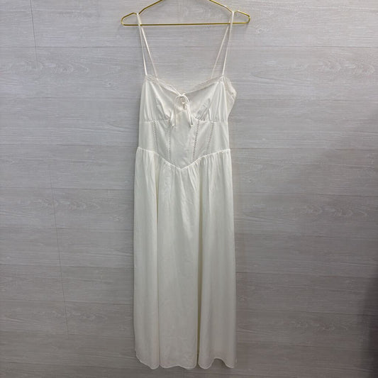 White Coreset Top Midi Dress Extra Large