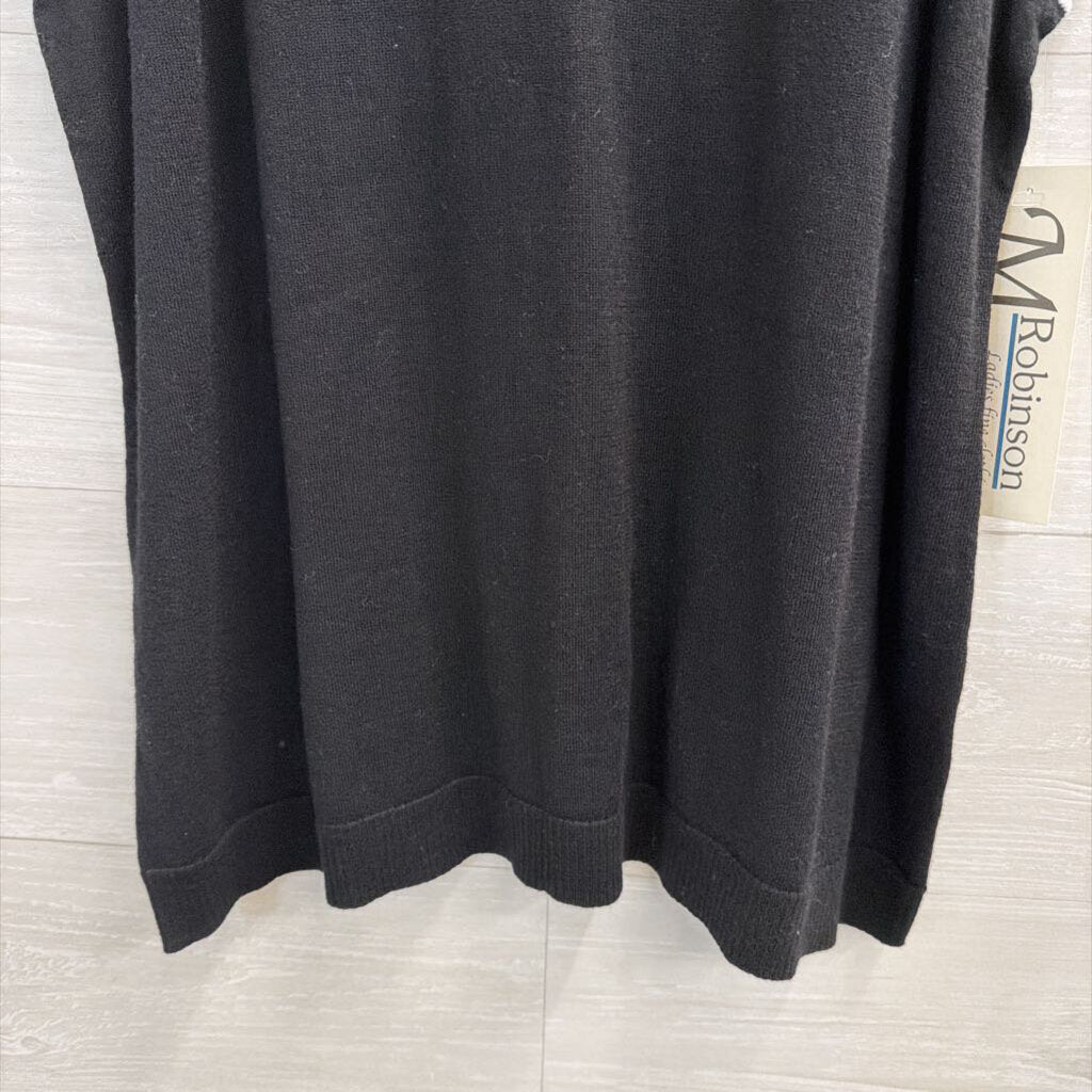 Peace of Cloth Black/ White/ Gold Striped Detail Tank Top Large