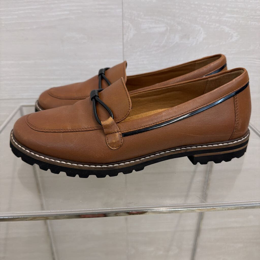 Trotters Brown Leather Loafers 8