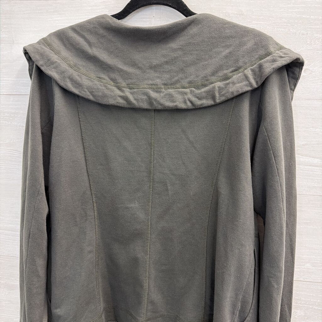 Lucky Brand Green Long Sleeve Button Front Top Large