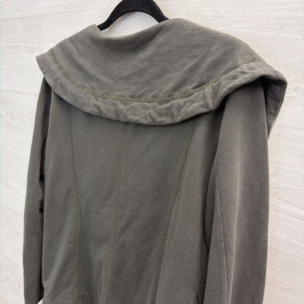 Lucky Brand Green Long Sleeve Button Front Top Large