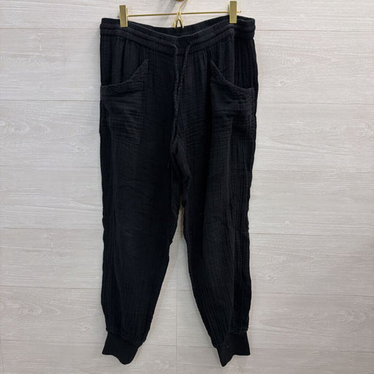 Michael Stars Black Textured Pull On Jogger Pants Medium