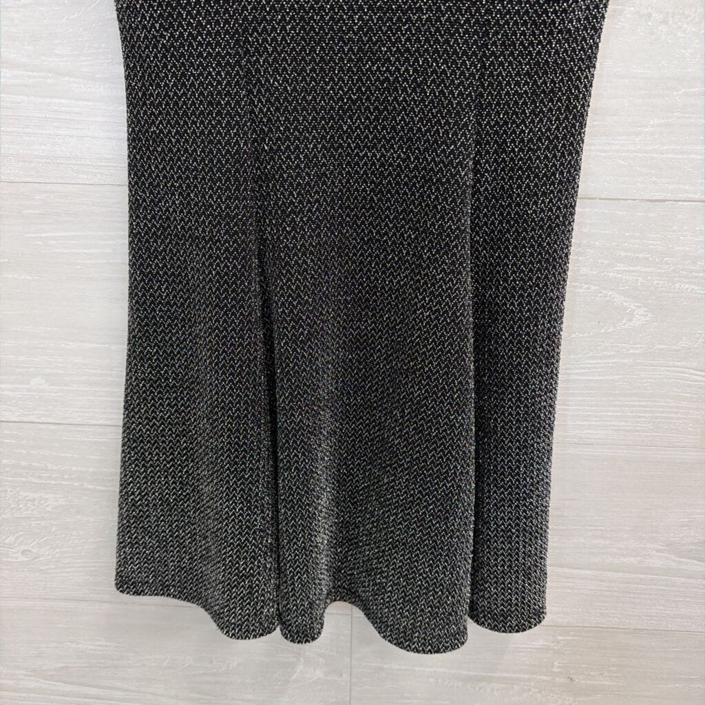 Deb Black/ Silver Shimmer Sleeveless Mini Dress Small