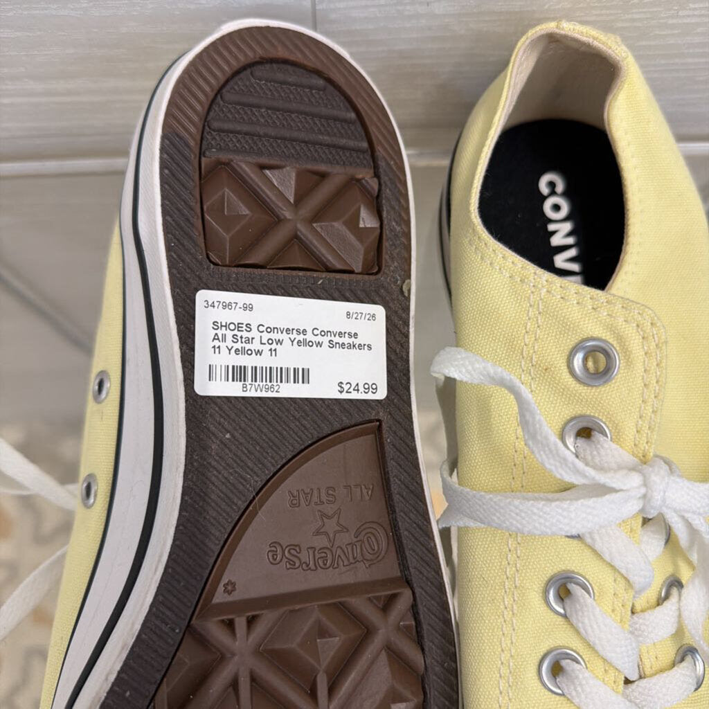 Converse All Star Low Yellow Sneakers 11