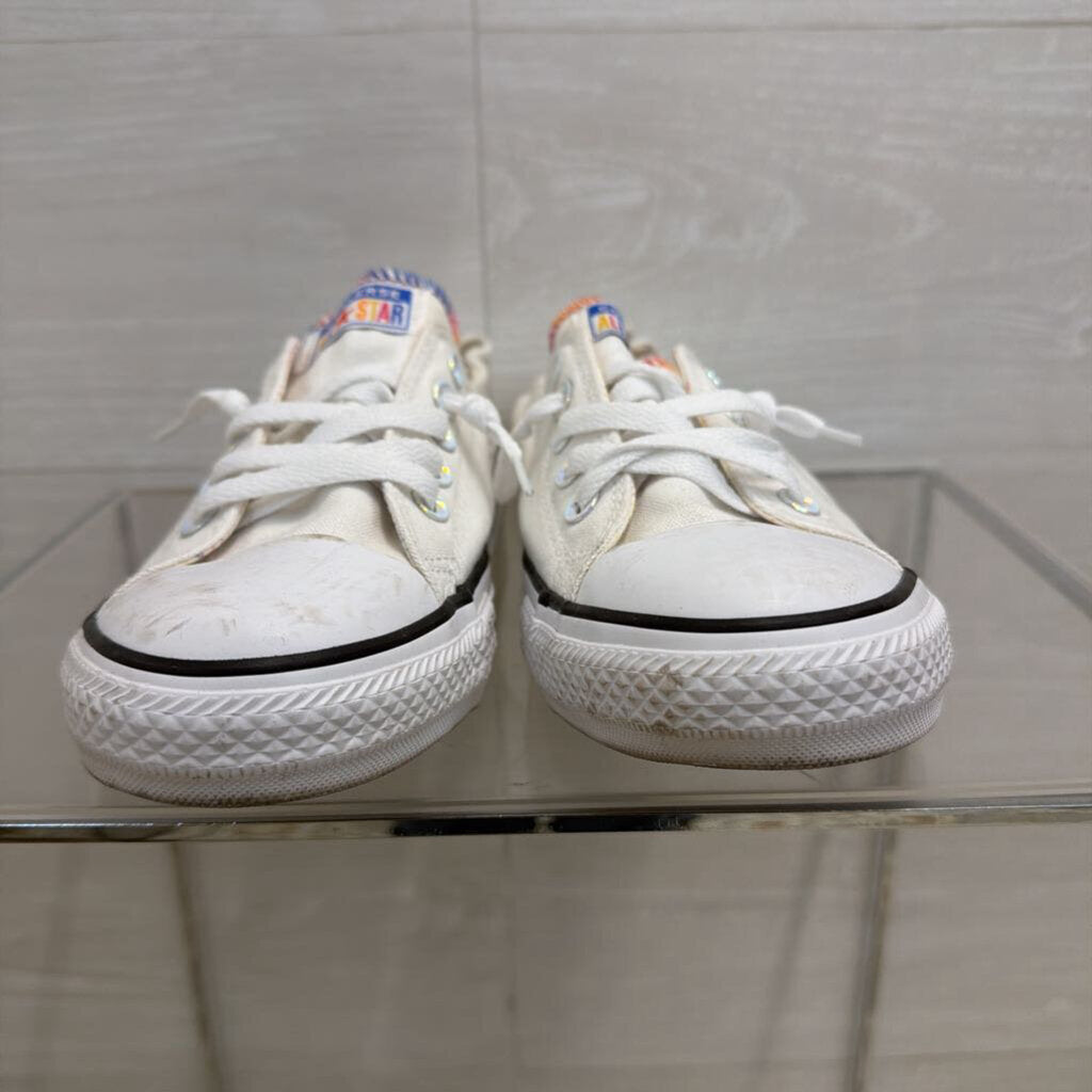 Converse All Star White/ Multi Stitch Shoreline Slip On Sneakers 11