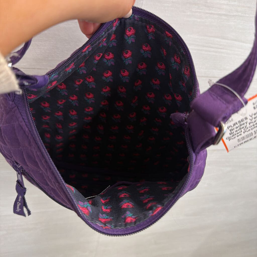 Vera Bradley Purple Quilted Crossbody Purse