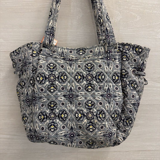 Vera Bradley Grey/ Blue Print Shoulder Purse