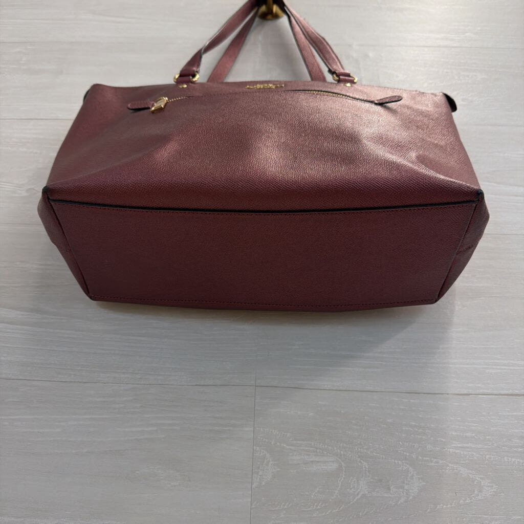 Coach Burgundy Leather Gallery Tote Purse