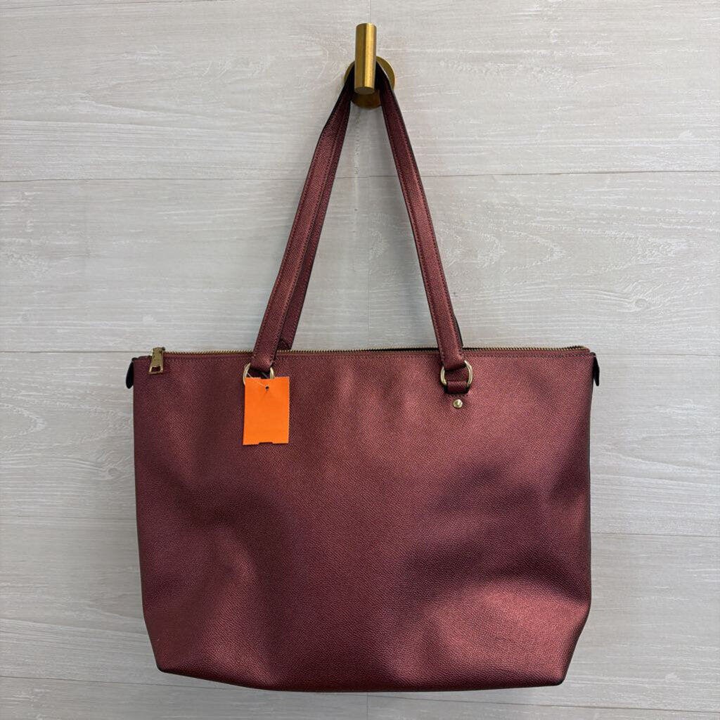 Coach Burgundy Leather Gallery Tote Purse