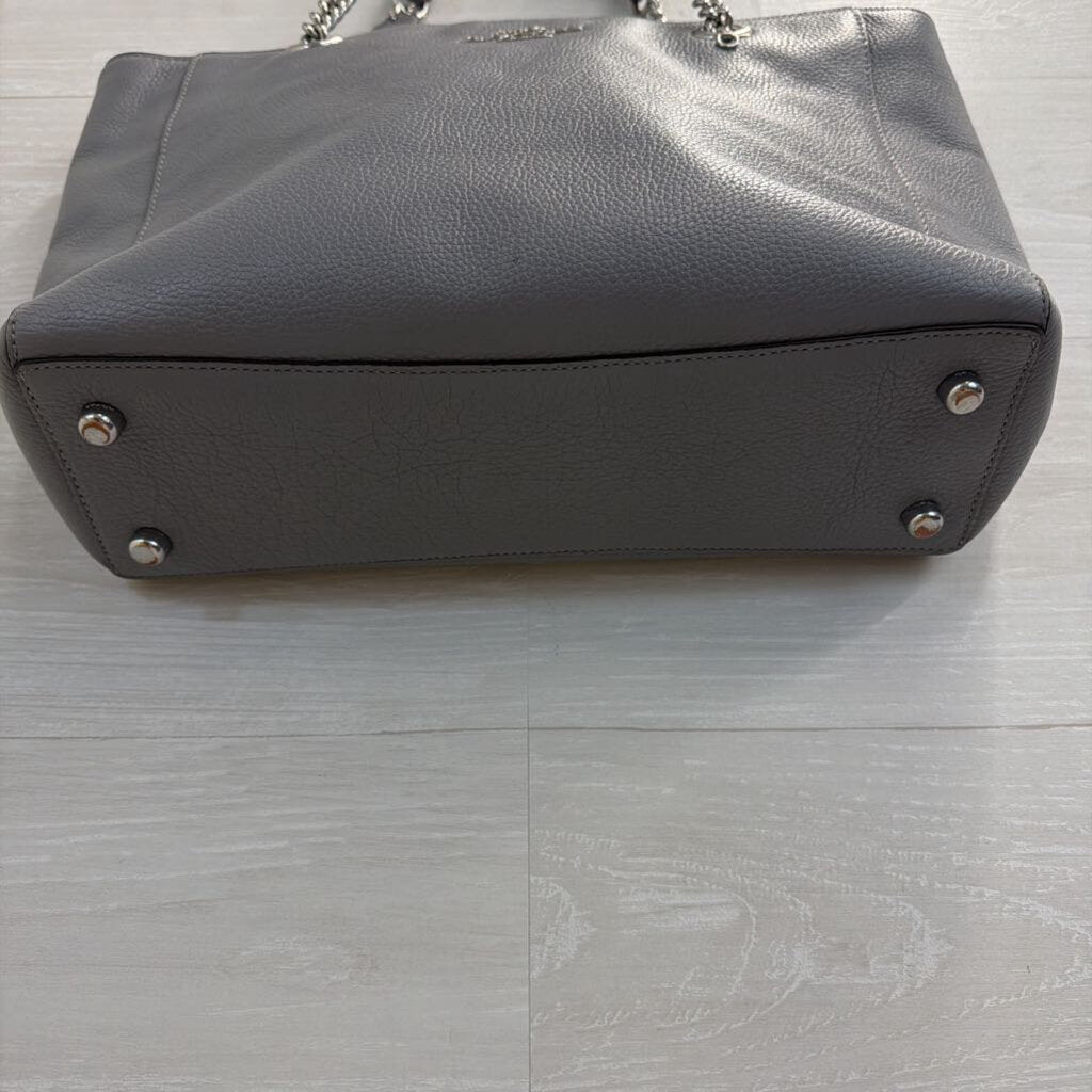 Coach Grey Leather Marlie Tote Purse