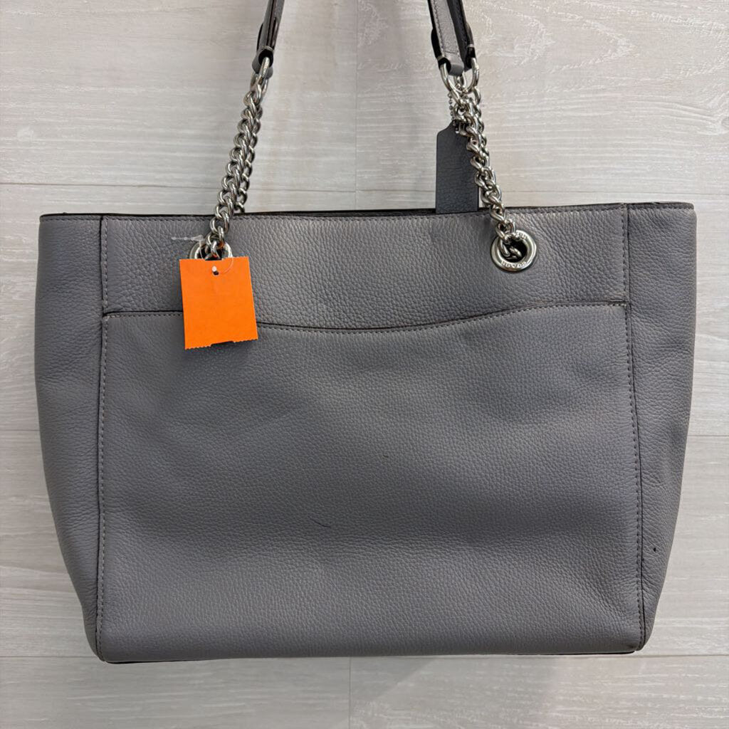 Coach Grey Leather Marlie Tote Purse