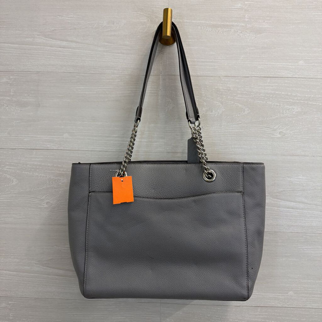 Coach Grey Leather Marlie Tote Purse