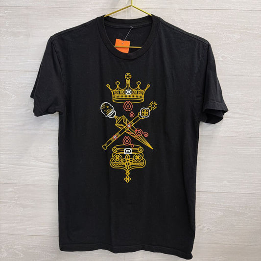Black/ Multi Macbeth Short Sleeve Graphic Tee Small