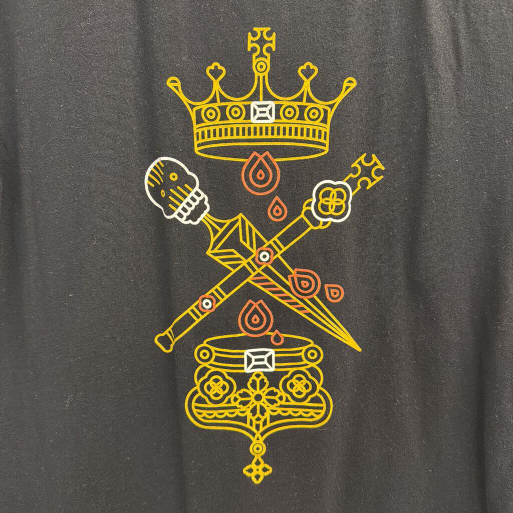 Black/ Multi Macbeth Short Sleeve Graphic Tee Small