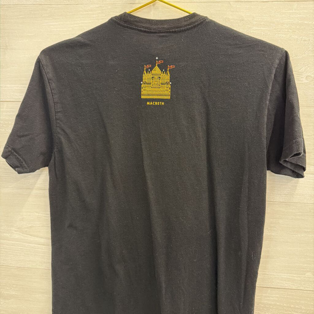 Black/ Multi Macbeth Short Sleeve Graphic Tee Small