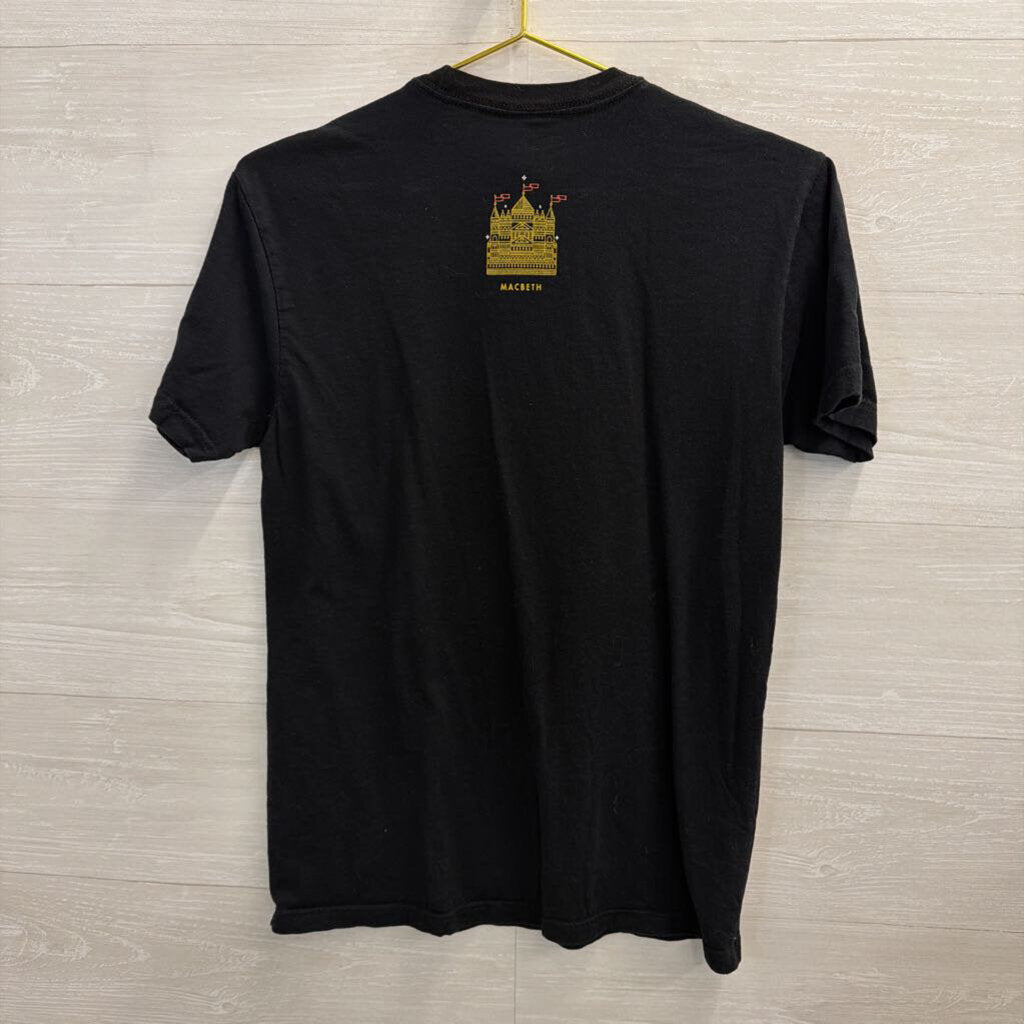 Black/ Multi Macbeth Short Sleeve Graphic Tee Small