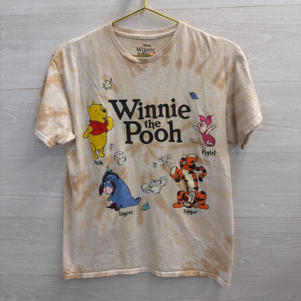 Disney Beige/ Multi Winnie The Pooh Short Sleeve Graphic Tee Medium