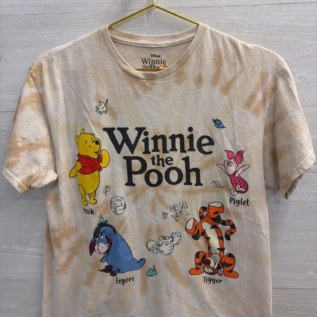 Disney Beige/ Multi Winnie The Pooh Short Sleeve Graphic Tee Medium