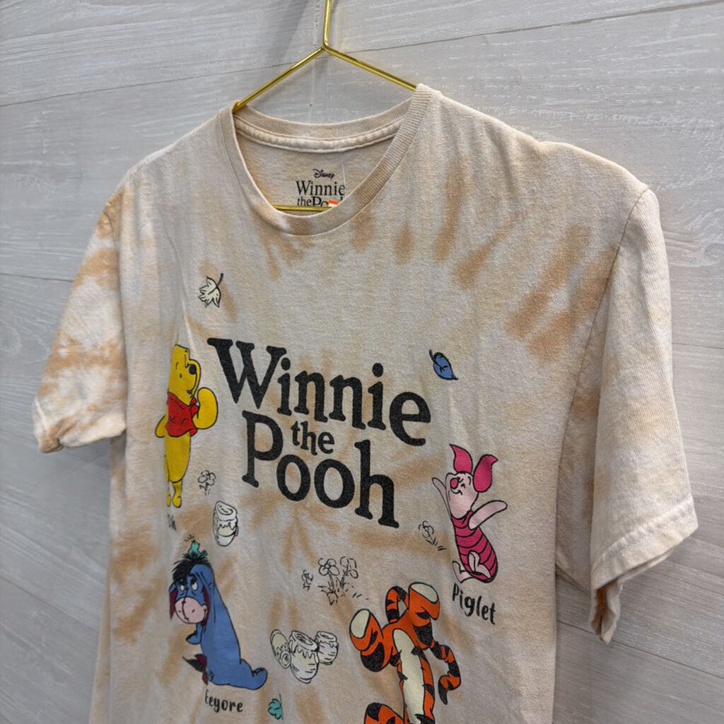 Disney Beige/ Multi Winnie The Pooh Short Sleeve Graphic Tee Medium