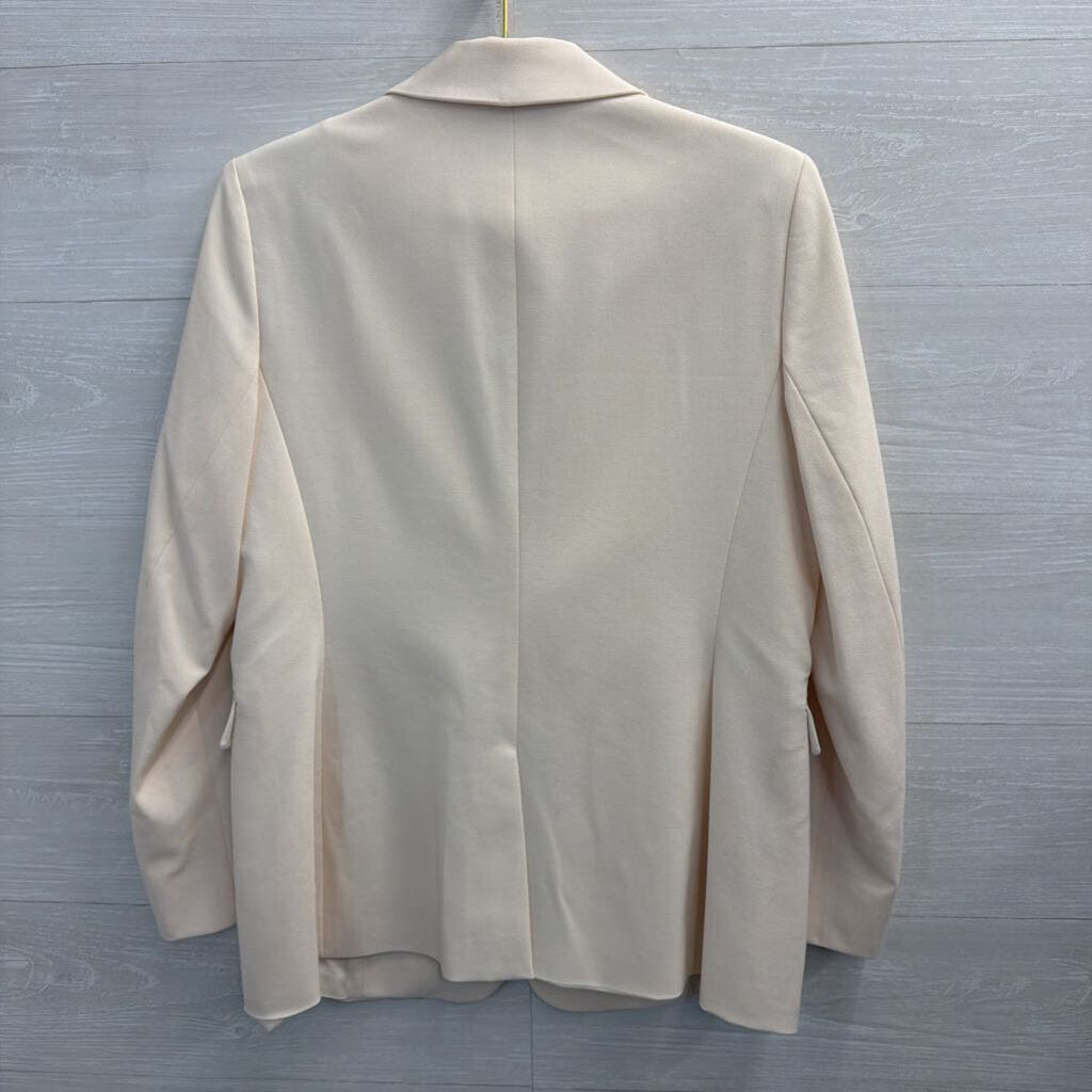 The Limited Cream Long Sleeve Blazer Jacket Large
