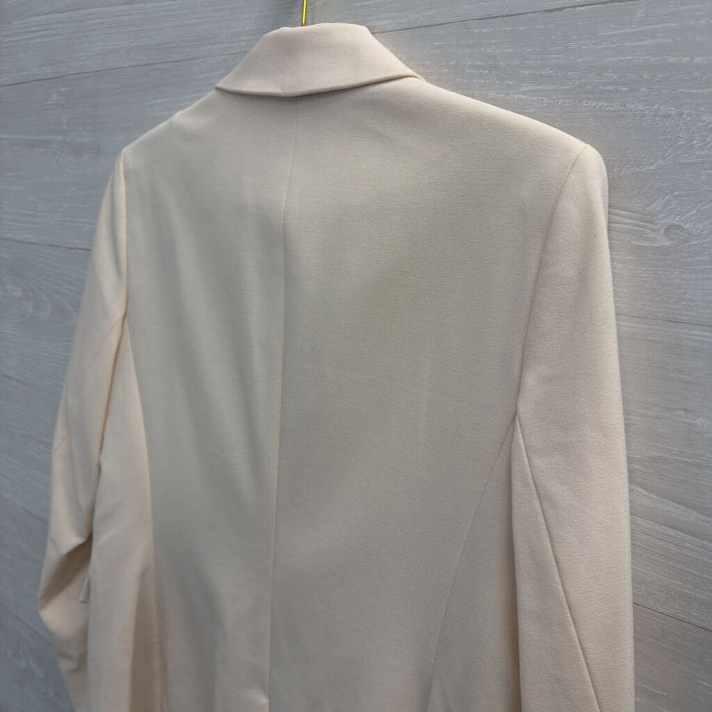 The Limited Cream Long Sleeve Blazer Jacket Large