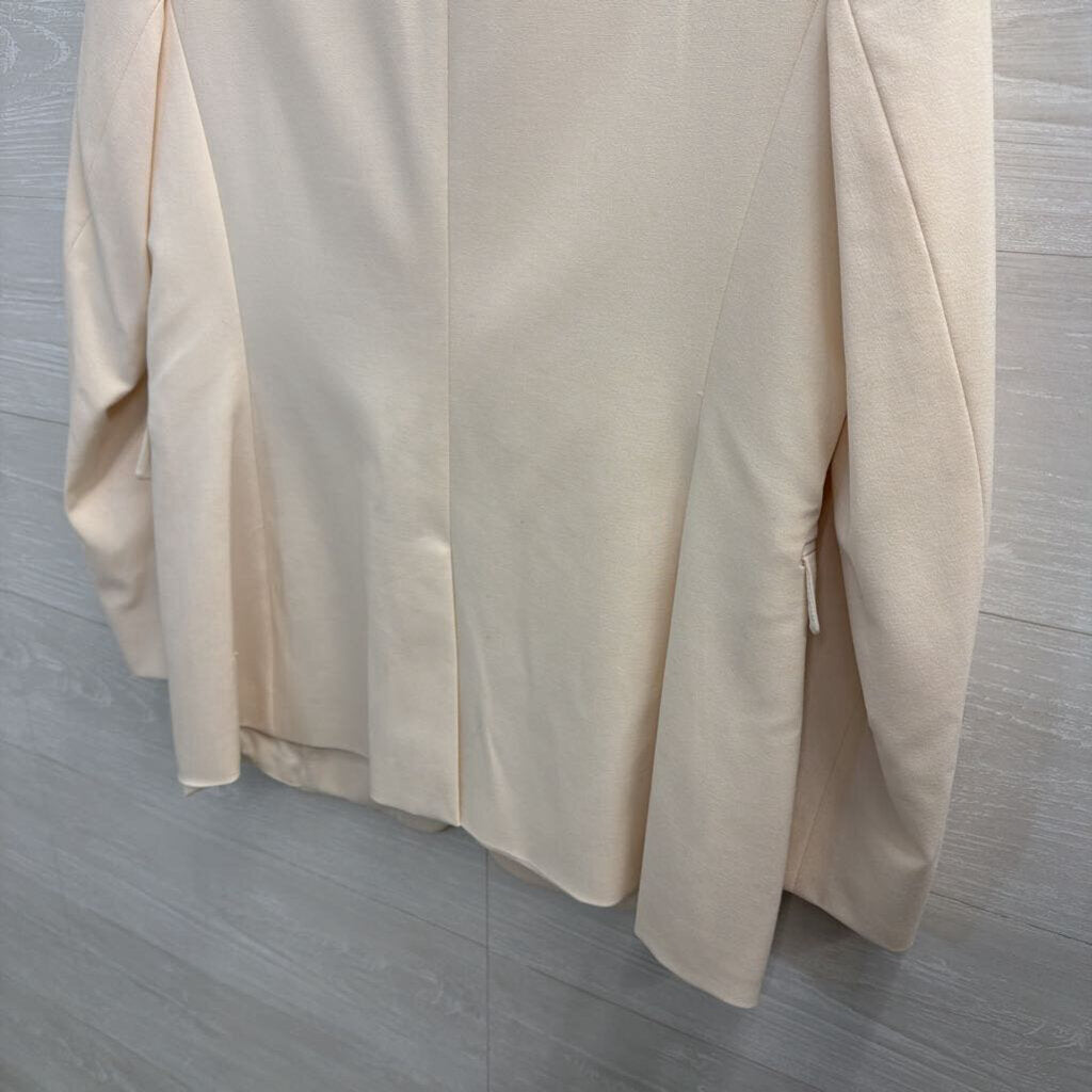 The Limited Cream Long Sleeve Blazer Jacket Large