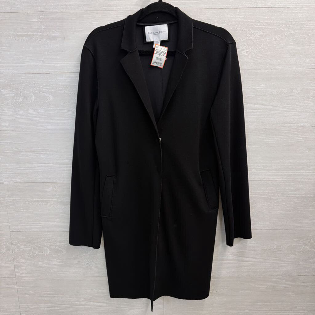 Carolina Belle Black Soft Long Jacket Medium