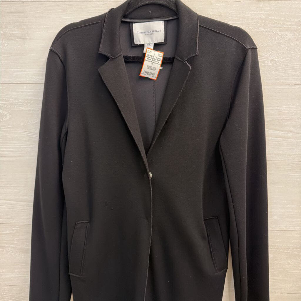 Carolina Belle Black Soft Long Jacket Medium