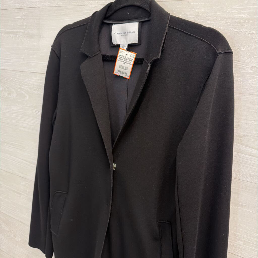 Carolina Belle Black Soft Long Jacket Medium