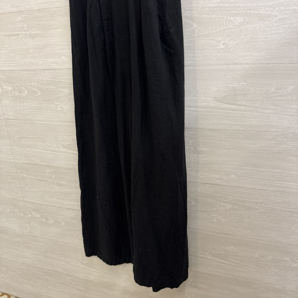 Anthropologie Black Halter Neck Cut Out Wide Leg Jumpsuit Extra Small