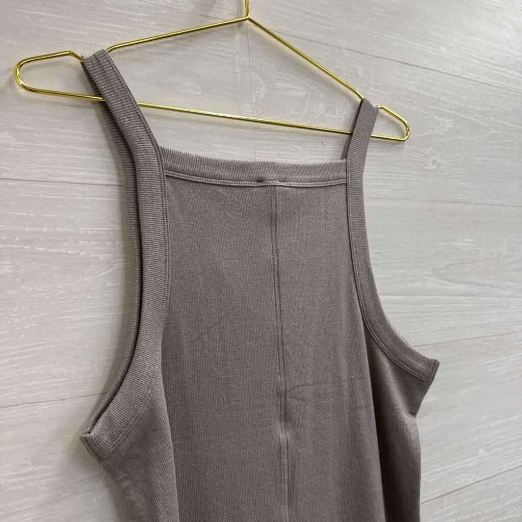 Express Grey Shimmer Tank Top Large