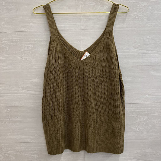 Green Knit Tank Top Extra Large