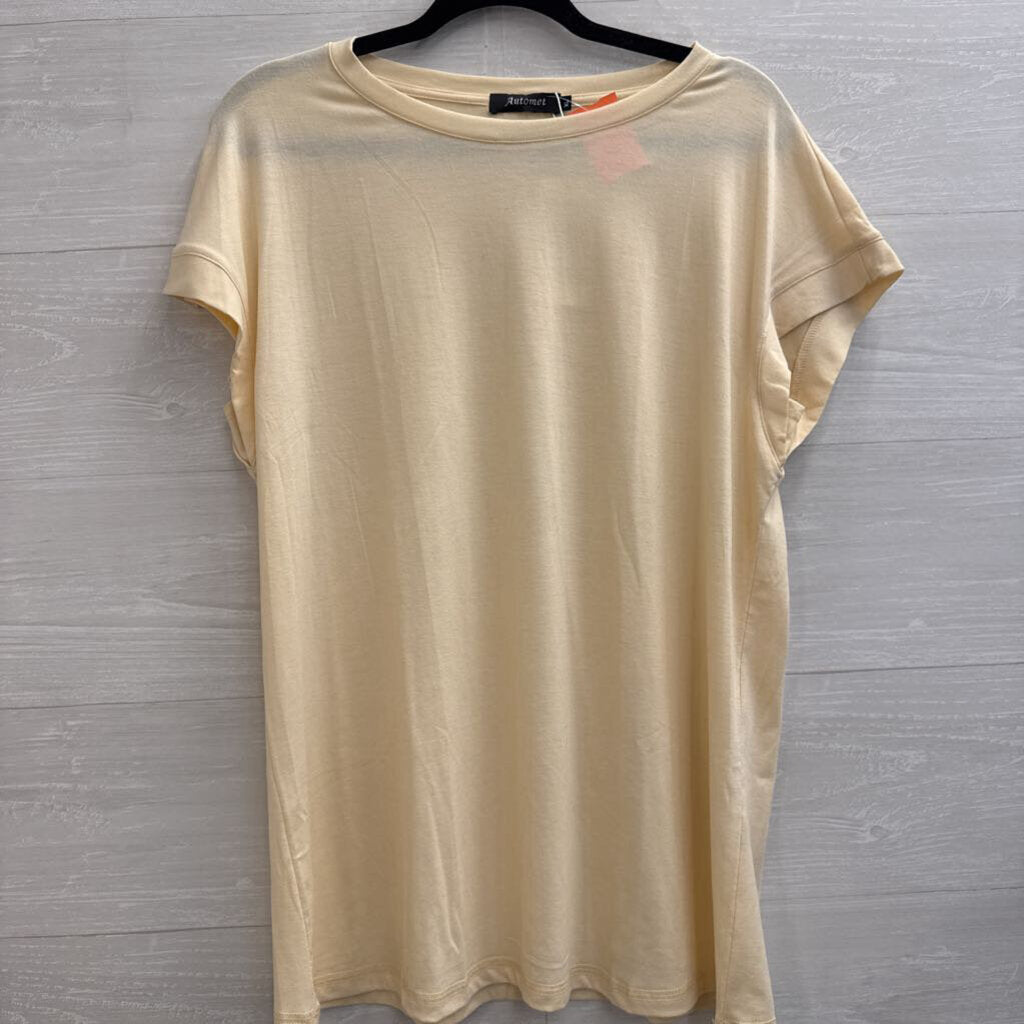 Automet Cream Short Sleeve Top Extra Large