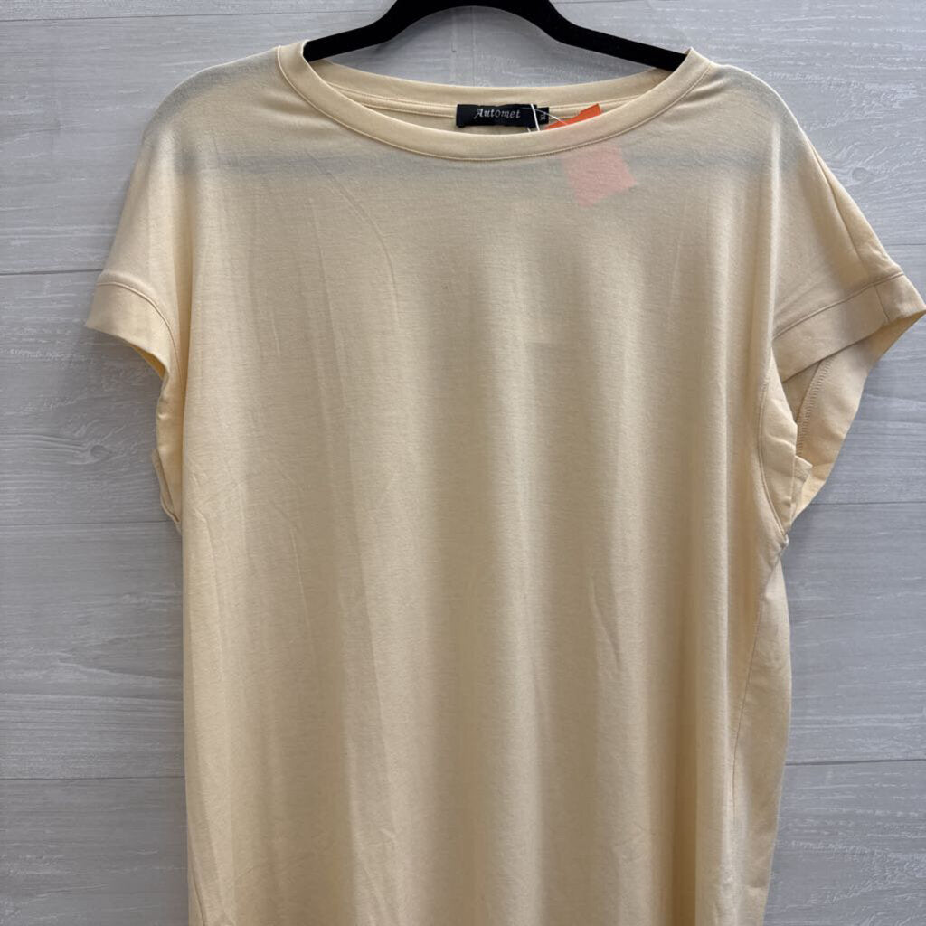 Automet Cream Short Sleeve Top Extra Large