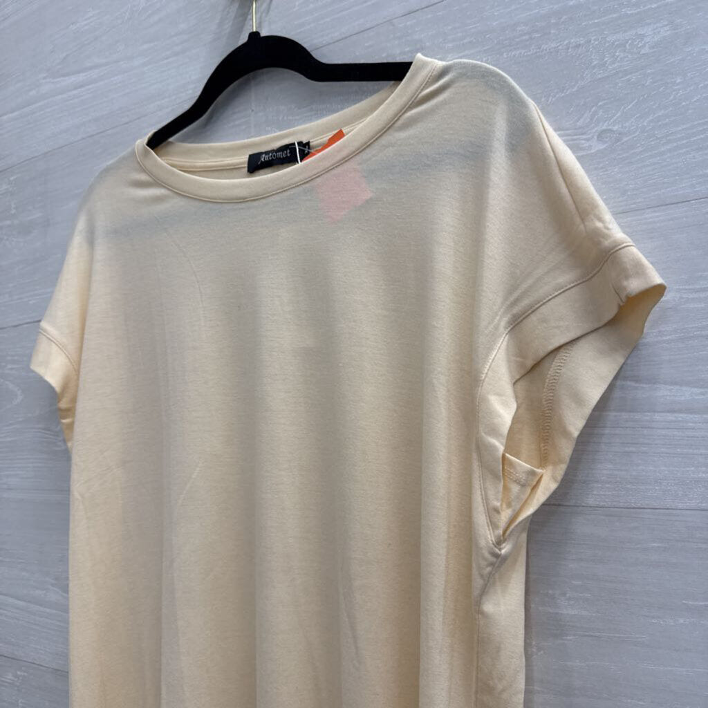 Automet Cream Short Sleeve Top Extra Large