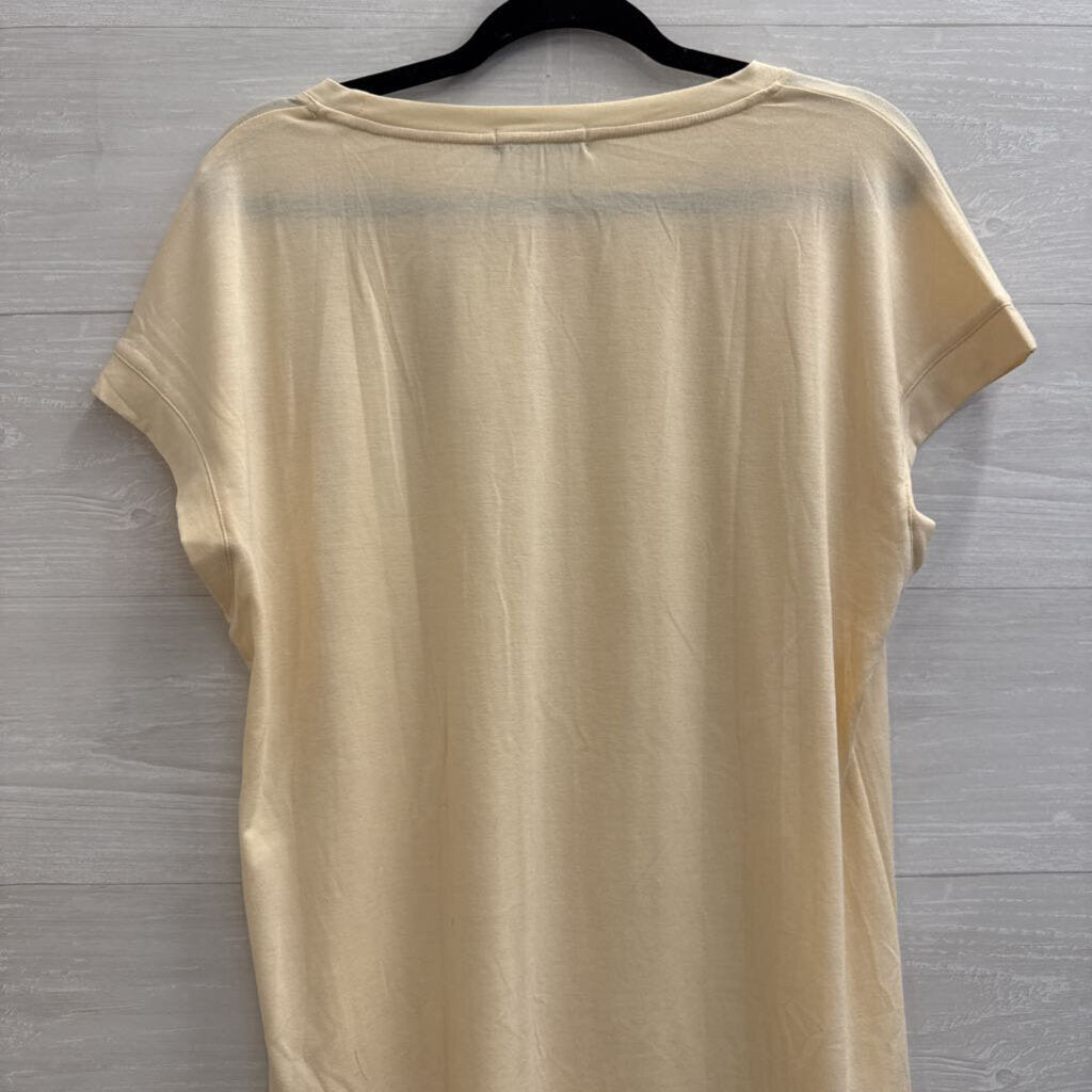 Automet Cream Short Sleeve Top Extra Large