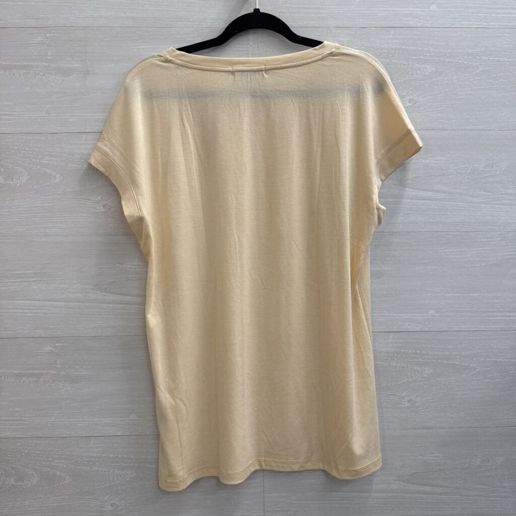 Automet Cream Short Sleeve Top Extra Large