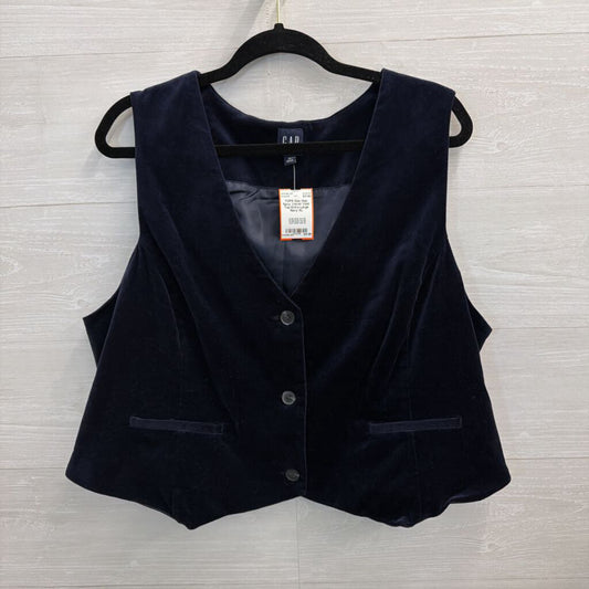 Gap Navy Velvet Vest Top Extra Large