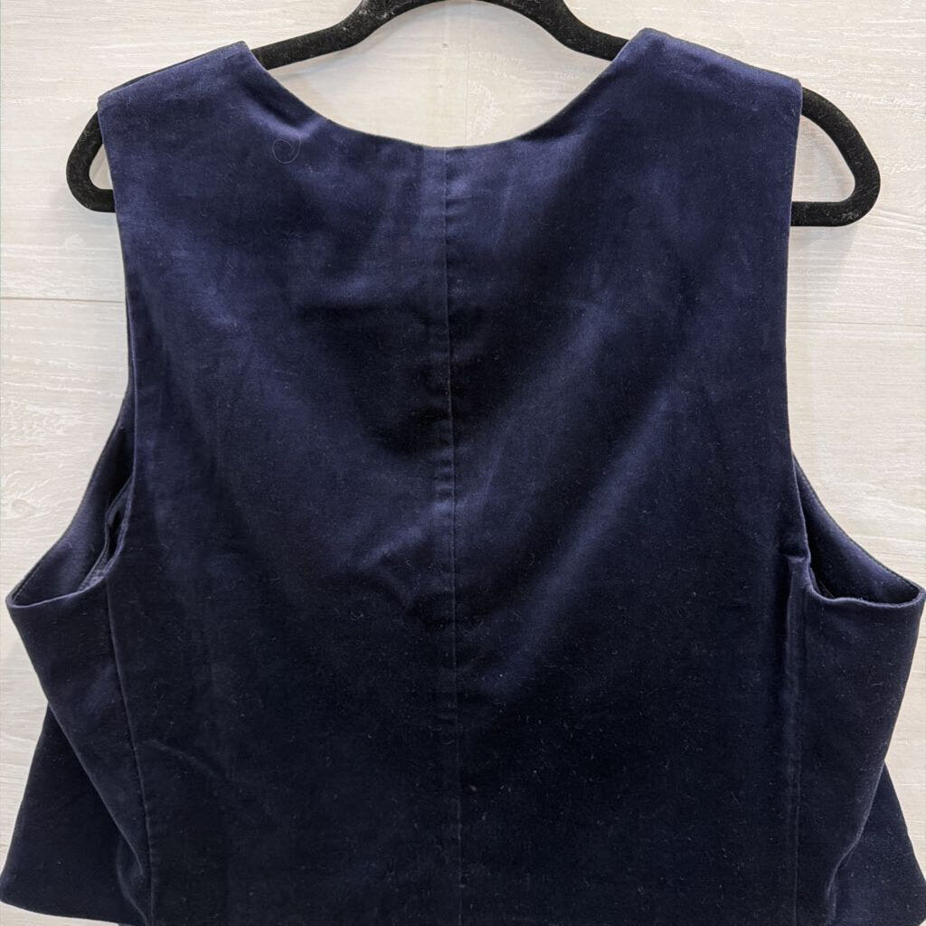 Gap Navy Velvet Vest Top Extra Large