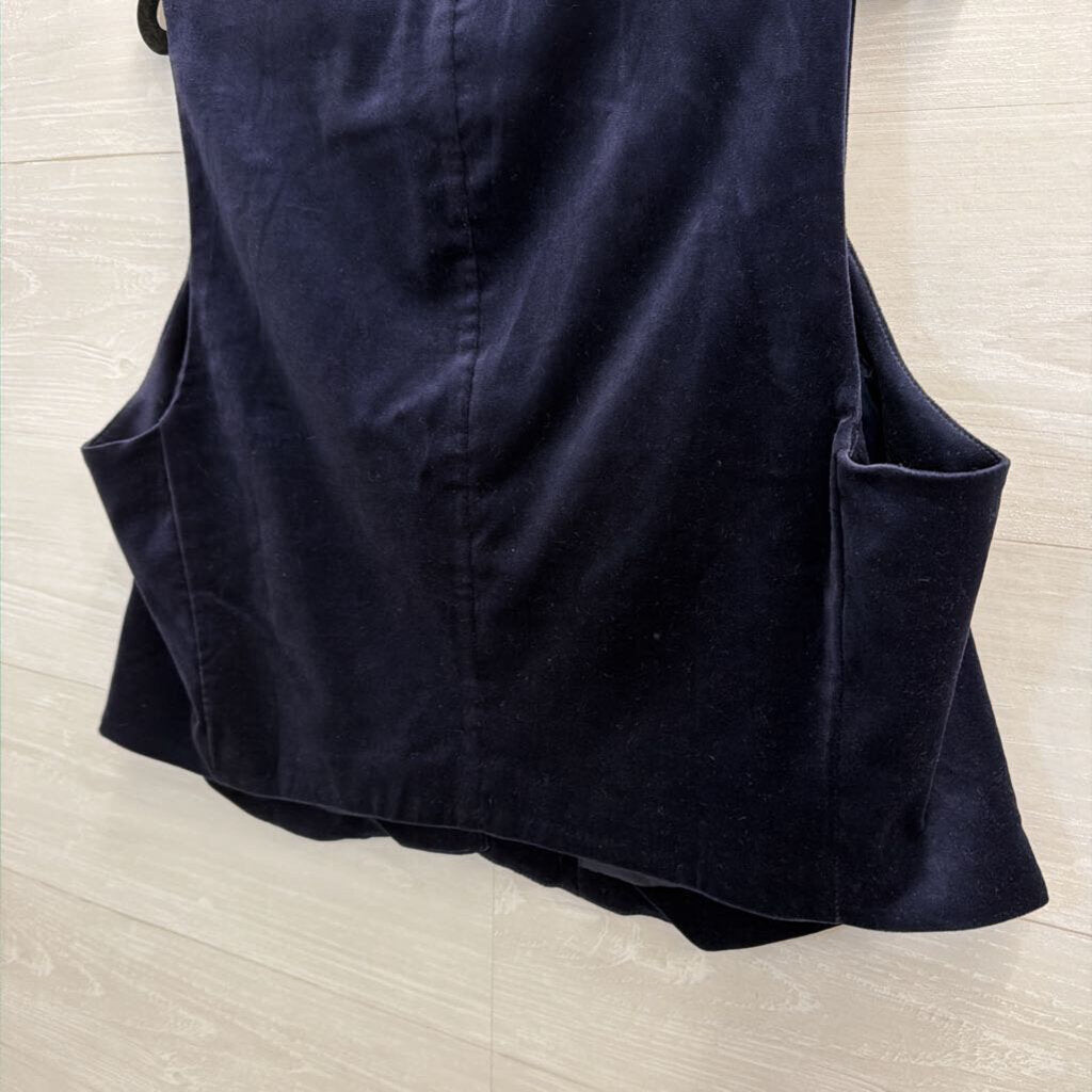 Gap Navy Velvet Vest Top Extra Large