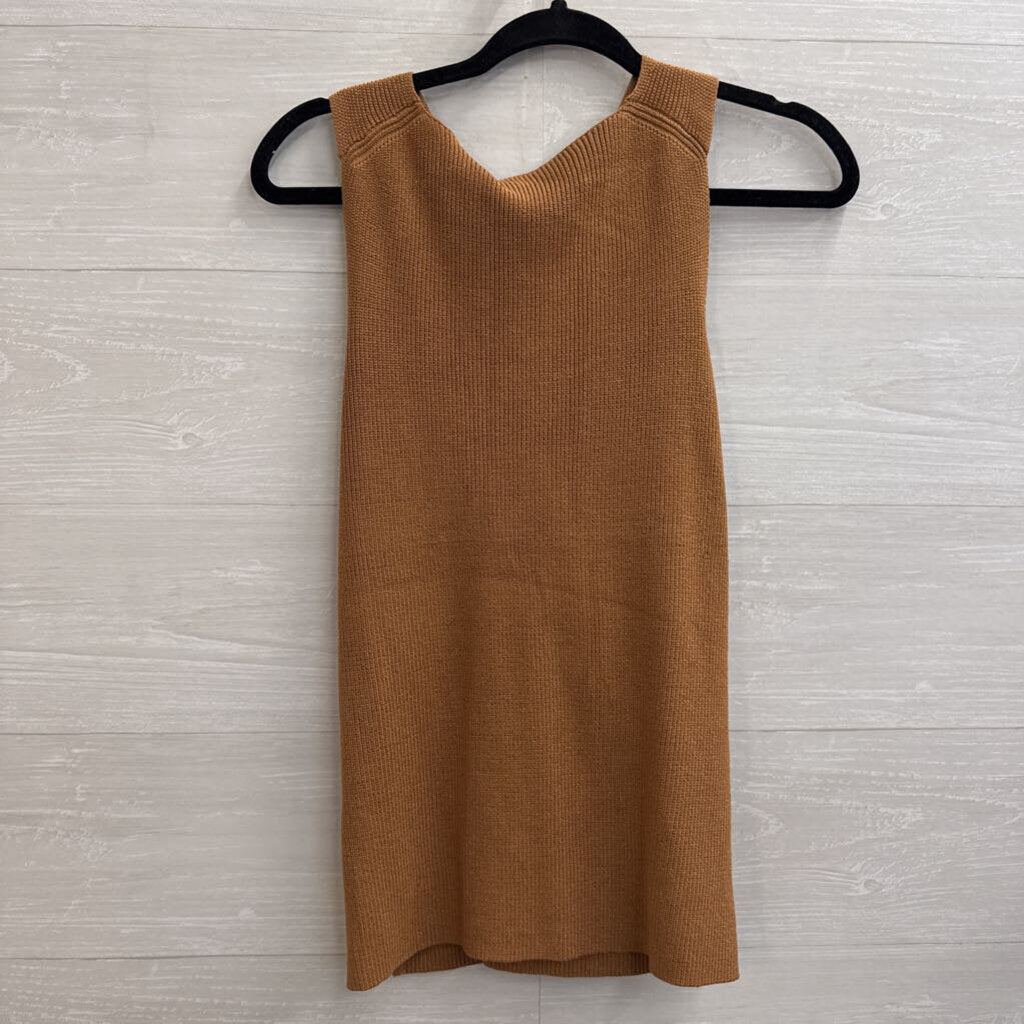 Brown Knit Tank Top Extra Large