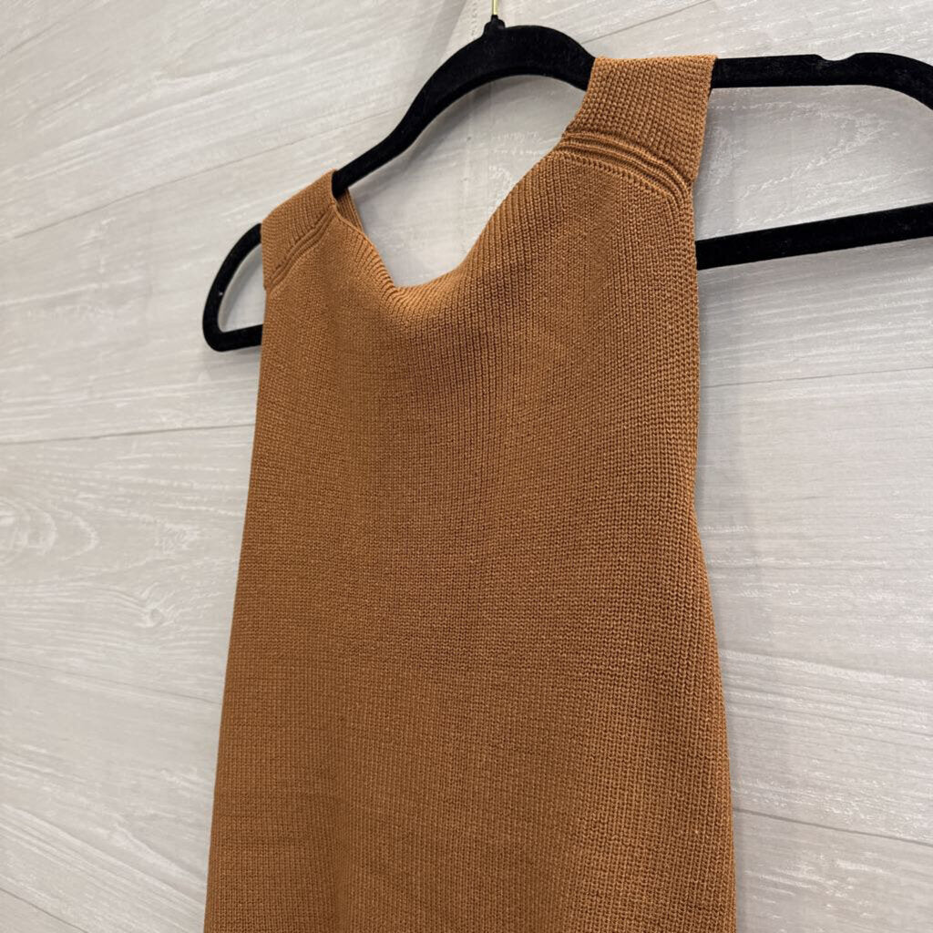 Brown Knit Tank Top Extra Large