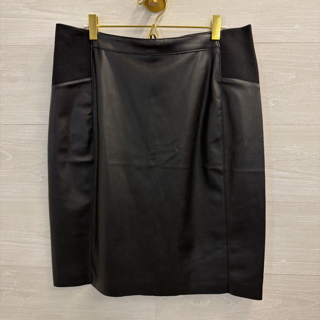 Vero Moda Black Faux Leather Skirt Extra Large