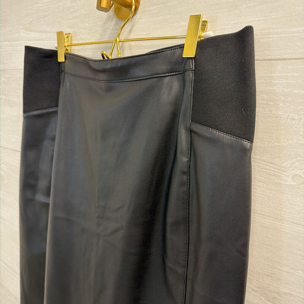 Vero Moda Black Faux Leather Skirt Extra Large