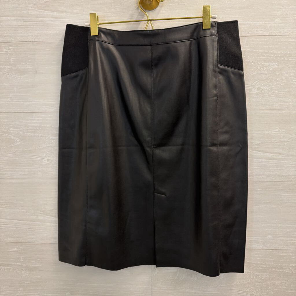 Vero Moda Black Faux Leather Skirt Extra Large