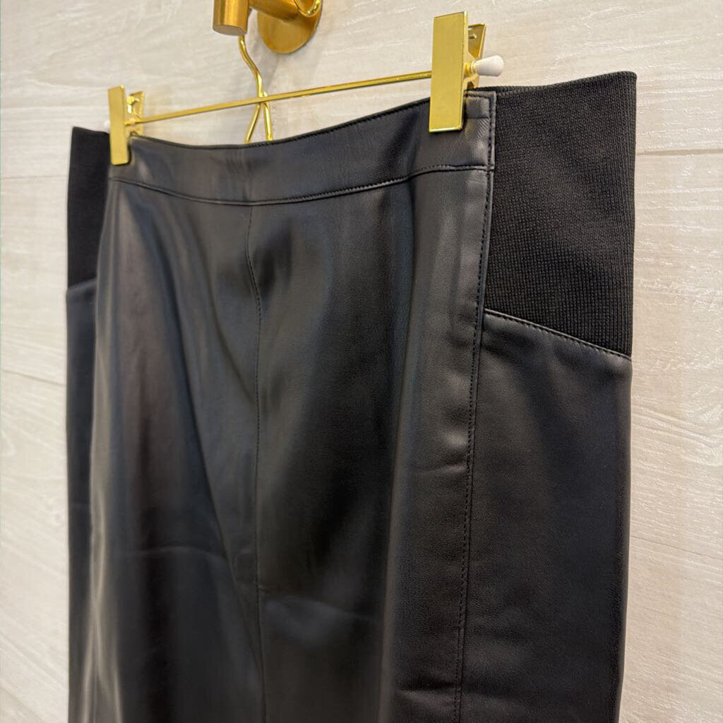 Vero Moda Black Faux Leather Skirt Extra Large