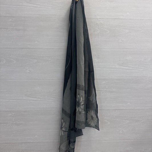 Grey Print Scarf
